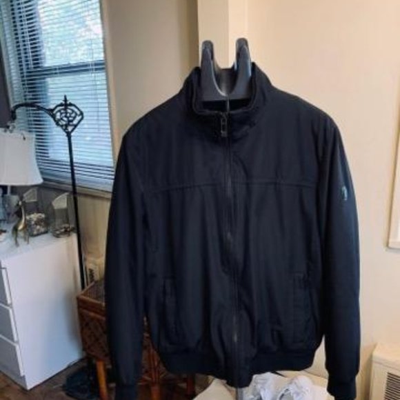 Andrew Marc Bomber Jacket Black/Black - Picture 7 of 12